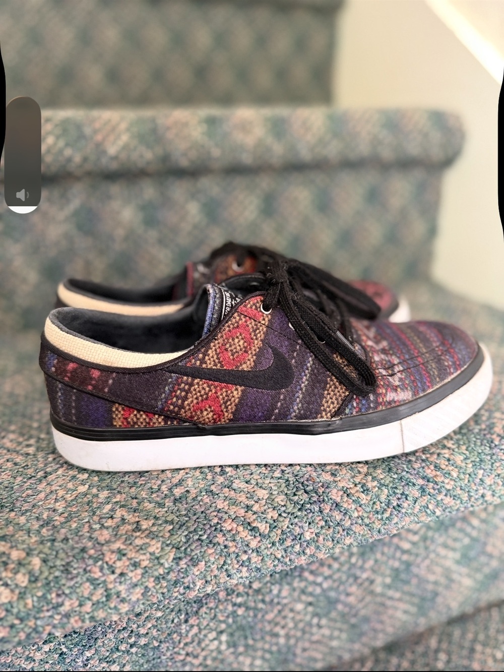 Nike‎ SB zoom Janoski hacky sack men’s size 6 aztec pattern sneakers